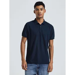 Kor Men Solid Polo Neck Dri Fit Short Sleeves T-shirt-picture-20