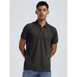Kor Men Solid Polo Neck Dri Fit Short Sleeves T-shirt-picture-33