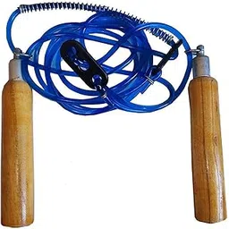 Korbax Adjustable Skipping Rope with Polished Wooden Handle for Gym, Weight Loss, Cardio Work Out (Assorted Colour)-picture-22