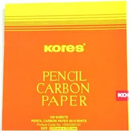 Kores Pencil Carbon Paper - 5010 White 210 x 330 mm-picture-33