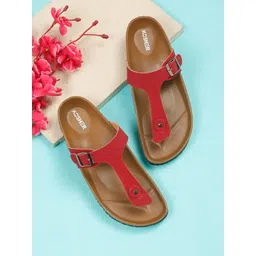 Kosher Women Colourblocked Open Toe Flats with Bows-picture-36