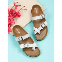 Kosher Women Open Toe Flats with Buckles-picture-14