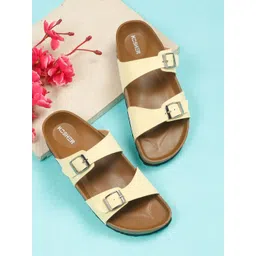 Kosher Women Open Toe Flats with Buckles-picture-29