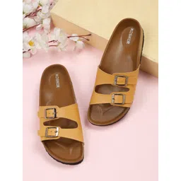 Kosher Women Open Toe Flats with Buckles-picture-27