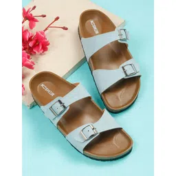 Kosher Women Open Toe Flats with Buckles-picture-16