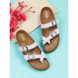 Kosher Women Open Toe Flats with Buckles-picture-10