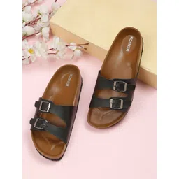 Kosher Women Open Toe Flats with Buckles-picture-26