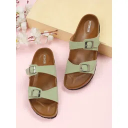 Kosher Women Open Toe Flats with Buckles-picture-17