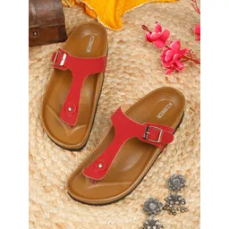 Kosher Women Open Toe Flats with Buckles-picture-21