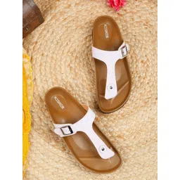 Kosher Women Open Toe Flats with Buckles-picture-22