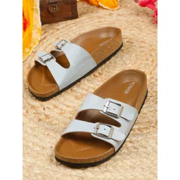 Kosher Women Open Toe Flats with Buckles-picture-25