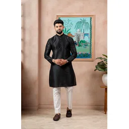 koshin Men Art Silk Kurta Pyjama Set-picture-20