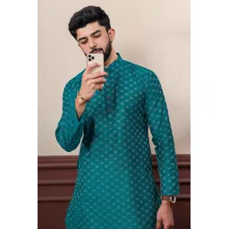 koshin Men Pure Cotton Kurta Pyjama Set-picture-14