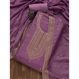 Koskii Ethnic Motifs Embroidered Sequinned Detailed Unstitched Dress Material-picture-57