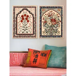 Kotart Beige & Green 2 Piece Floral and Botanical Wooden Wall Arts-picture-22