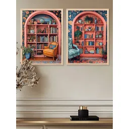 Kotart Blue & Pink 2 Pieces Wooden Wall Arts-picture-36