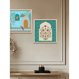 Kotart Blue & White Set of 2 Piece Wood Abstract Wall Paintings-picture-32