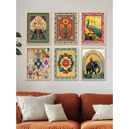 Kotart Brown & Green 6 and more Piece Wood Floral and Botanical Wall Paintings-picture-21