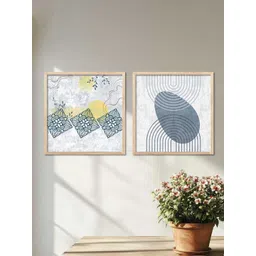 Kotart Brown & White 2 Pieces Boho Wooden Wall Arts-picture-22