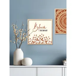 Kotart Brown & White Set of 2 Piece Wood Abstract Wall Paintings-picture-34