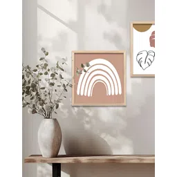 Kotart Brown & White Set of 2 Piece Wood Abstract Wall Paintings-picture-20