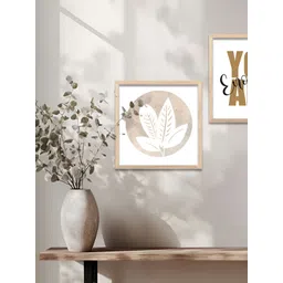 Kotart Brown & White Set of 2 Piece Wood Wall Paintings-picture-23
