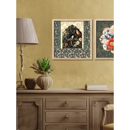 Kotart Grey & White Set of 2 Piece Wood Floral and Botanical Wall Paintings-picture-28