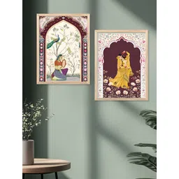Kotart White & Purple 2 Pieces Floral and Botanical Wooden Wall Arts-picture-39