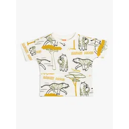 Koton Boys Biker Printed Applique T-shirt-picture-44