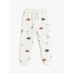 Koton Boys Dinosaur Printed Pure Cotton Regular Fit Joggers-picture-19