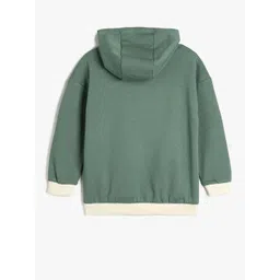 Koton Boys Printed Pullover Hooded Cotton Sweatshirt image 2