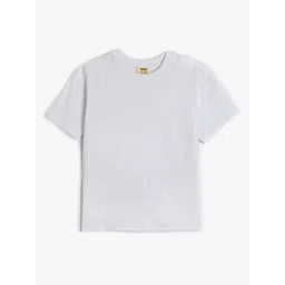 Koton Boys Solid Round Neck Cotton T-shirt-picture-23