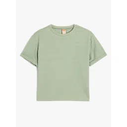 Koton Boys Solid Round Neck T-shirt-picture-38