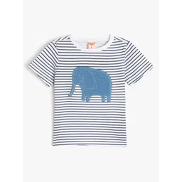 Koton Boys Striped Applique T-shirt-picture-26