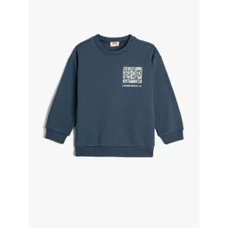 Koton Boys Typography Printed Cotton Pullover Sweatshirt-picture-22