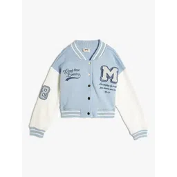 Koton Girls Bomber with Patchwork Jacket-picture-40