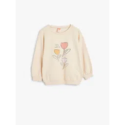 Koton Girls Graphic Printed Pure Coton Sweatshirt-picture-23
