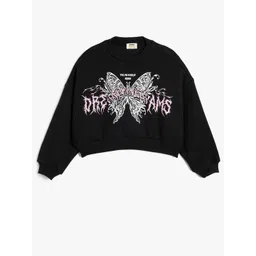Koton Girls Graphic Printed Round Neck Pullover Sweatshirt-picture-26