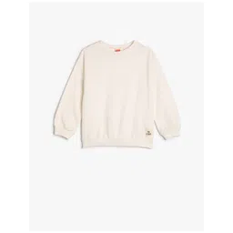 Koton Girls Round Neck Cotton Sweatshirt-picture-14
