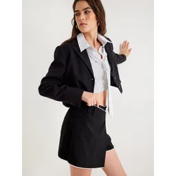 Koton Long Sleeve Cropped Formal Blazer-picture-13