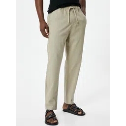 Koton Men Mid-Rise Loose Fit Chinos Trousers-picture-38