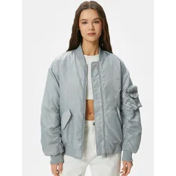 Koton Mock Collar Bomber Jacket-picture-35