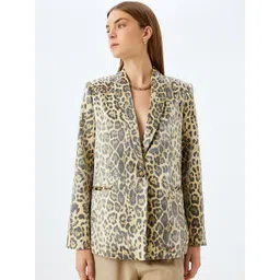 Koton Printed Single-Breasted Blazers-picture-34