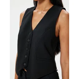 Koton V Neck Sleeveless Waistcoat image 2
