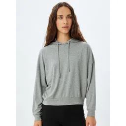 Koton Women Hooded Long Sleeves Sweatshirt-picture-25