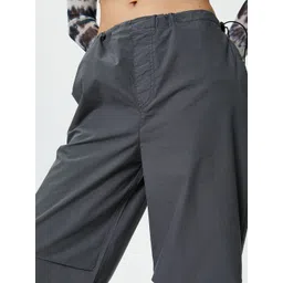 Koton Women Mid-Rise Cotton Regular Trousers image 4