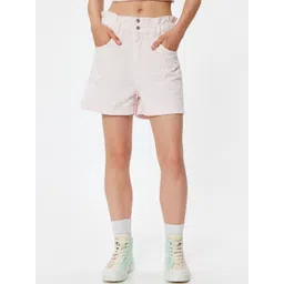 Koton Women Mid-Rise Cotton Shorts-picture-16