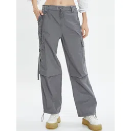 Koton Women Pure Cotton Cargos Trousers-picture-21