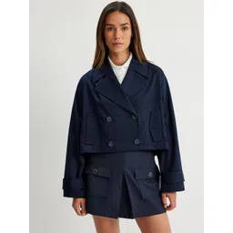 Koton Women Solid Crop Tailored Jacket-picture-22