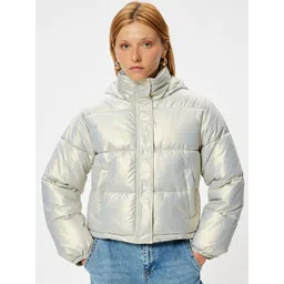 Koton Women Solid Hooded Puffer Jacket-picture-11